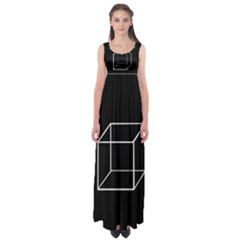 Simple Cube Empire Waist Maxi Dress