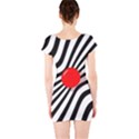 Abstract red ball Short Sleeve Bodycon Dress View2