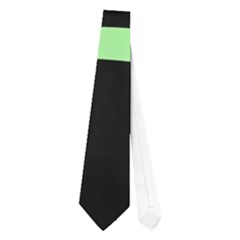 Green Decorative Abstraction Neckties (one Side)  by Valentinaart