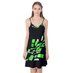 Green Decorative Abstraction Camis Nightgown