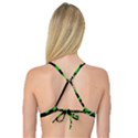 Green decorative abstraction Reversible Tri Bikini Top View2