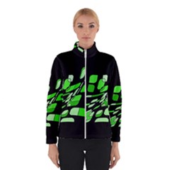 Green Decorative Abstraction Winterwear by Valentinaart