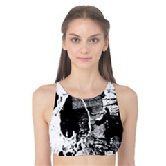 Grunge Skull Tank Bikini Top by ArtistRoseanneJones