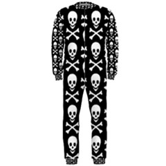 Skull And Crossbones Pattern Onepiece Jumpsuit (men) 