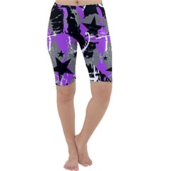 Purple Scene Kid Cropped Leggings 