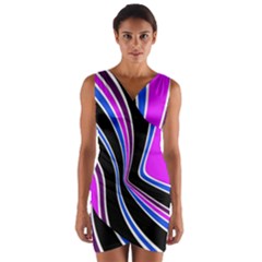 Colors Of 70 s Wrap Front Bodycon Dress