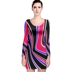 Colors Of 70 s Long Sleeve Velvet Bodycon Dress