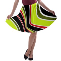 Colors Of 70 s A-line Skater Skirt