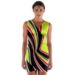 Colors Of 70 s Wrap Front Bodycon Dress