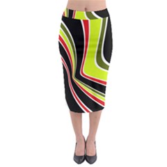 Colors Of 70 s Midi Pencil Skirt