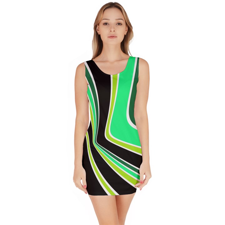 Colors of 70 s Sleeveless Bodycon Dress