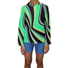 Colors Of 70 s Kid s Long Sleeve Swimwear