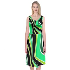 Colors Of 70 s Midi Sleeveless Dress