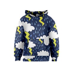 Thunderstorms Kids  Pullover Hoodie by BubbSnugg