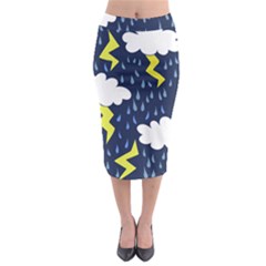 Thunderstorms Midi Pencil Skirt