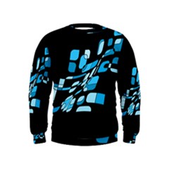 Blue Abstraction Kids  Sweatshirt