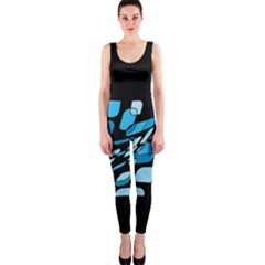 Blue Abstraction Onepiece Catsuit by Valentinaart