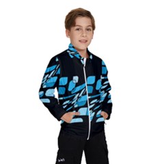 Blue Abstraction Wind Breaker (kids) by Valentinaart