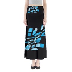 Blue Abstraction Maxi Skirts by Valentinaart