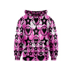 Star And Heart Pattern Kids  Zipper Hoodie