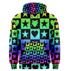 Rainbow Stars And Hearts Men s Pullover Hoodie by ArtistRoseanneJones