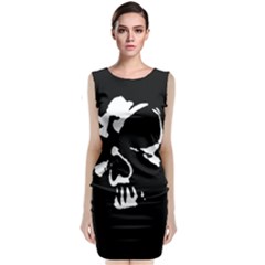 Gothic Skull Classic Sleeveless Midi Dress by ArtistRoseanneJones