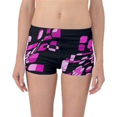 Purple Abstraction Boyleg Bikini Bottoms by Valentinaart