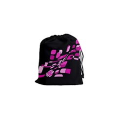 Purple Abstraction Drawstring Pouches (xs) 