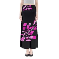 Purple Abstraction Maxi Skirts