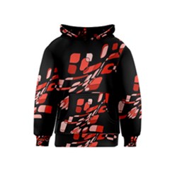 Orange Abstraction Kids  Pullover Hoodie