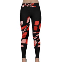 Orange Abstraction Yoga Leggings