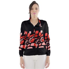 Orange Abstraction Wind Breaker (women)