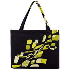 Yellow Abstraction Mini Tote Bag by Valentinaart