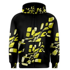 Yellow Abstraction Men s Zipper Hoodie by Valentinaart