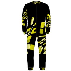 Yellow Abstraction Onepiece Jumpsuit (men)  by Valentinaart