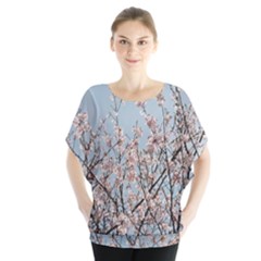 First Spring Blossom Batwing Chiffon Blouse