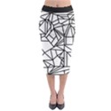 Black Lines  Midi Pencil Skirt View1