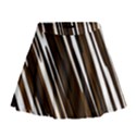 Black Brown And White Camo Streaks Mini Flare Skirt View1