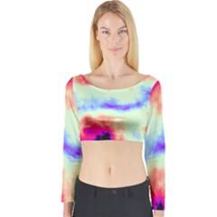 Calm Of The Storm Long Sleeve Crop Top