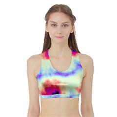 Calm Of The Storm Sports Bra With Border