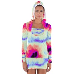 Calm Of The Storm Women s Long Sleeve Hooded T-shirt