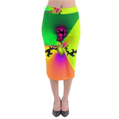 Creation Of Color Midi Pencil Skirt