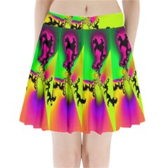 Creation Of Color Pleated Mini Mesh Skirt