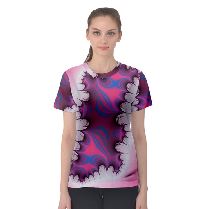 Liquid Roses Women s Sport Mesh Tee