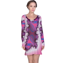 Liquid Roses Long Sleeve Nightdress