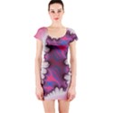 Liquid Roses Short Sleeve Bodycon Dress View1