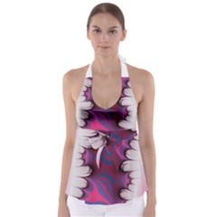 Liquid Roses Babydoll Tankini Top by TRENDYcouture