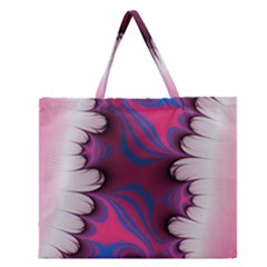 Liquid Roses Zipper Large Tote Bag