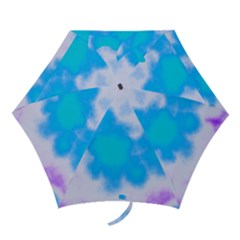 Blue And Purple Clouds Mini Folding Umbrellas