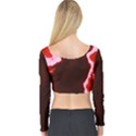 crimson sky Long Sleeve Crop Top View2